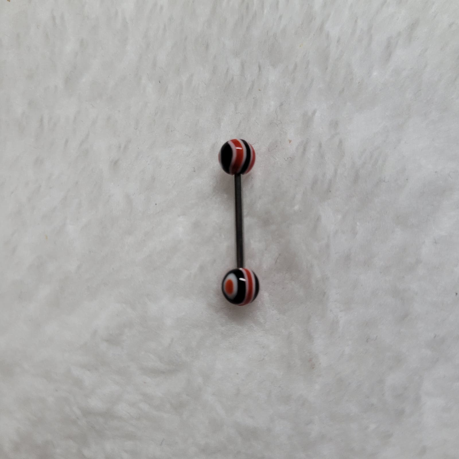 16 Gauge Surgical Steel Tongue Ring Barbell